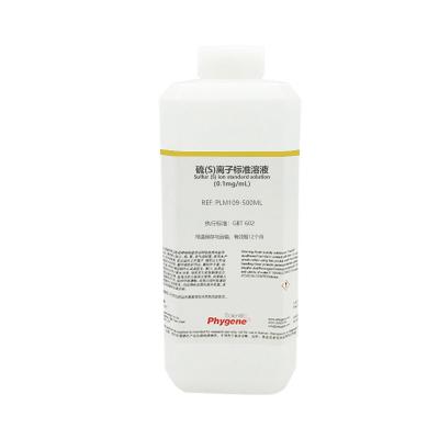 PLM109 | 硫S离子标准溶液 Sulfur S ion standard solution  执行标准：GBT 602-2002